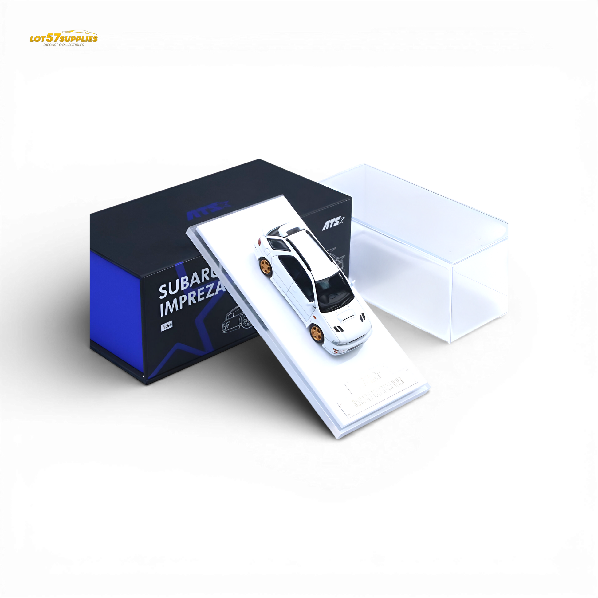 ATS Subaru Impreza WRX White 1:64 Diecast Model