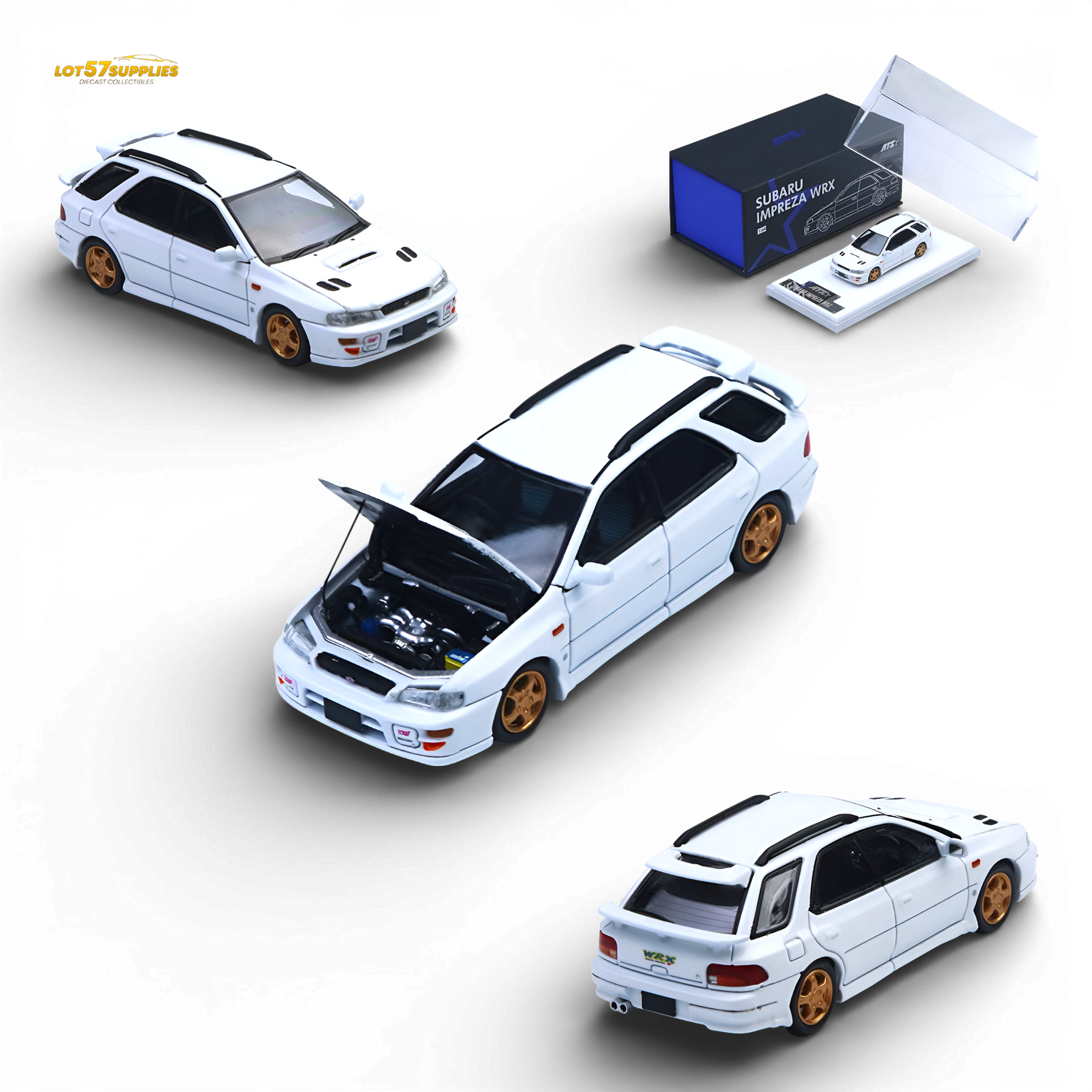 ATS Subaru Impreza WRX White 1:64 Diecast Model