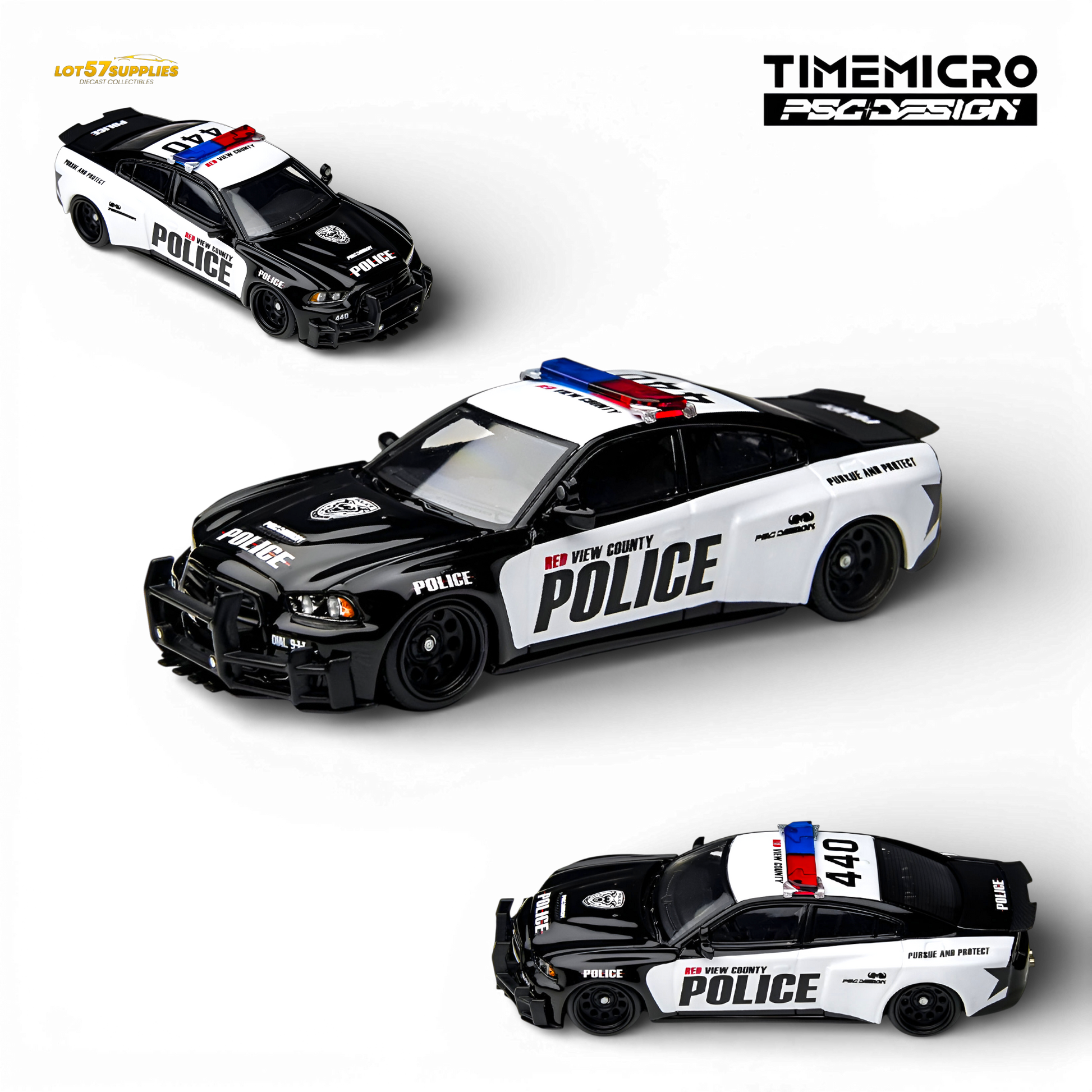 TimeMicro Dodge Charger Brawler Rivals 1:64 Diecast Model