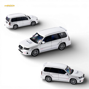 Fiberrun Subaru Forester SG9 Metallic White 1:64 Scale Diecast Model Side Profile