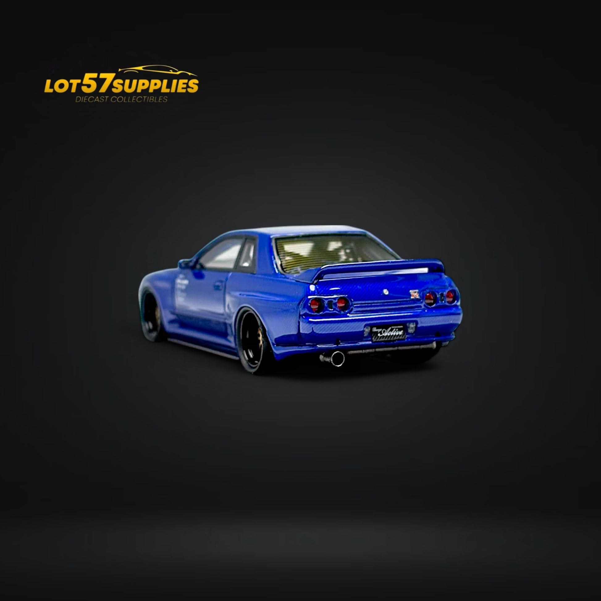 The Laboratory X ZONZO Skyline R32 Active Widebody-R Dry Carbon Fiber Blue 1:64 Resin