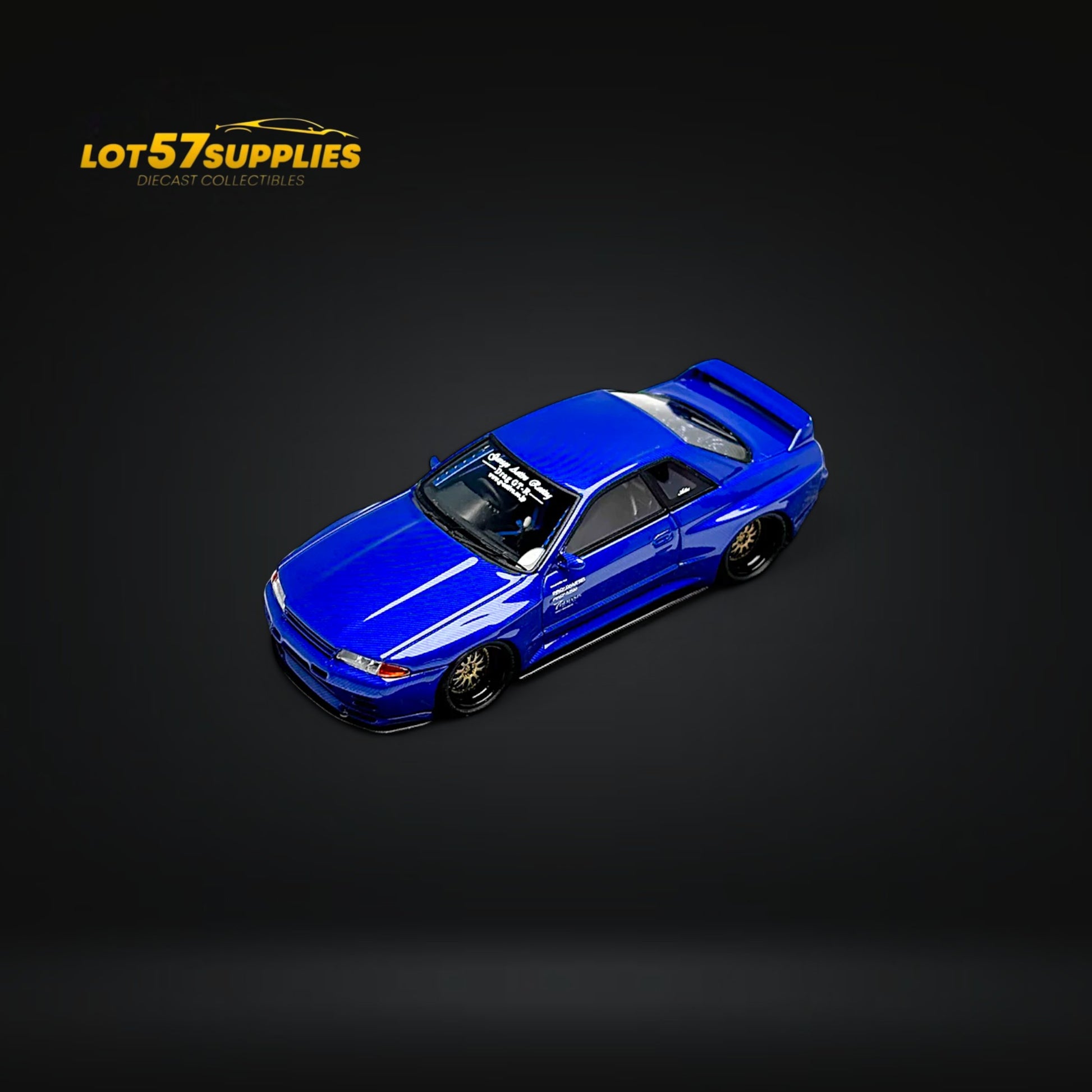 The Laboratory X ZONZO Skyline R32 Active Widebody-R Dry Carbon Fiber Blue 1:64 Resin