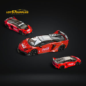 Star Model 1:64 Lamborghini Aventador LBWK LP700-4 GT EVO in Red 1:64