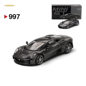 Mini-GT Jaguar C-X75 Test Car - Carbon Fiber #997 1:64 MGT00997