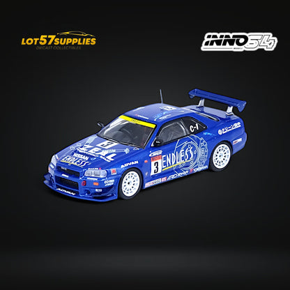 Inno64 NISSAN SKYLINE GT-R (R34) #3 "ENDLESS ADVAN"  Super Taikyu Series 2002 Winner 1:64