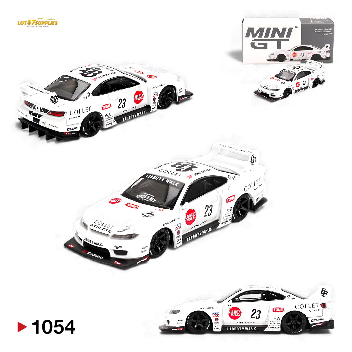 Mini-GT Nissan LB-Super Silhouette S15 SILVIA ATHLETE - 1:64