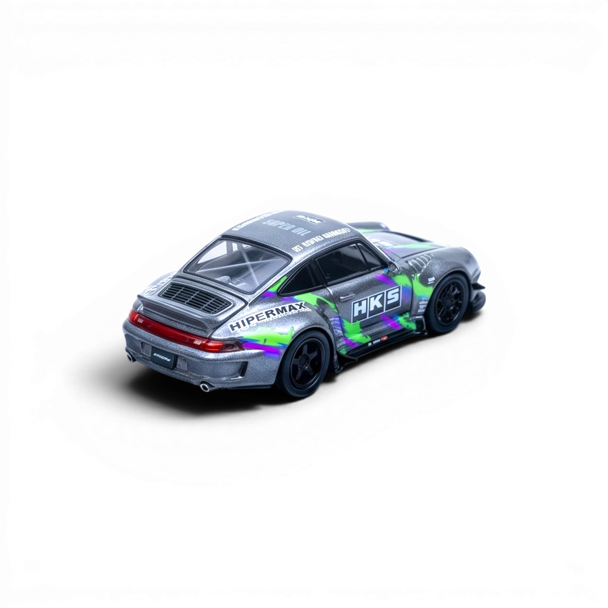 (Pre-Order) DCM x YF Model Porsche 993 Modified - HKS Livery 1:64 — angle 5