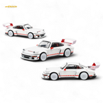 Pop Race Porsche Singer DLS Turbo White 1:64 Diecast Model