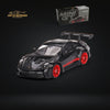 Mini-GT Porsche 911 992 GT3 RS Black with Pyro Red #681 1:64 MGT00681