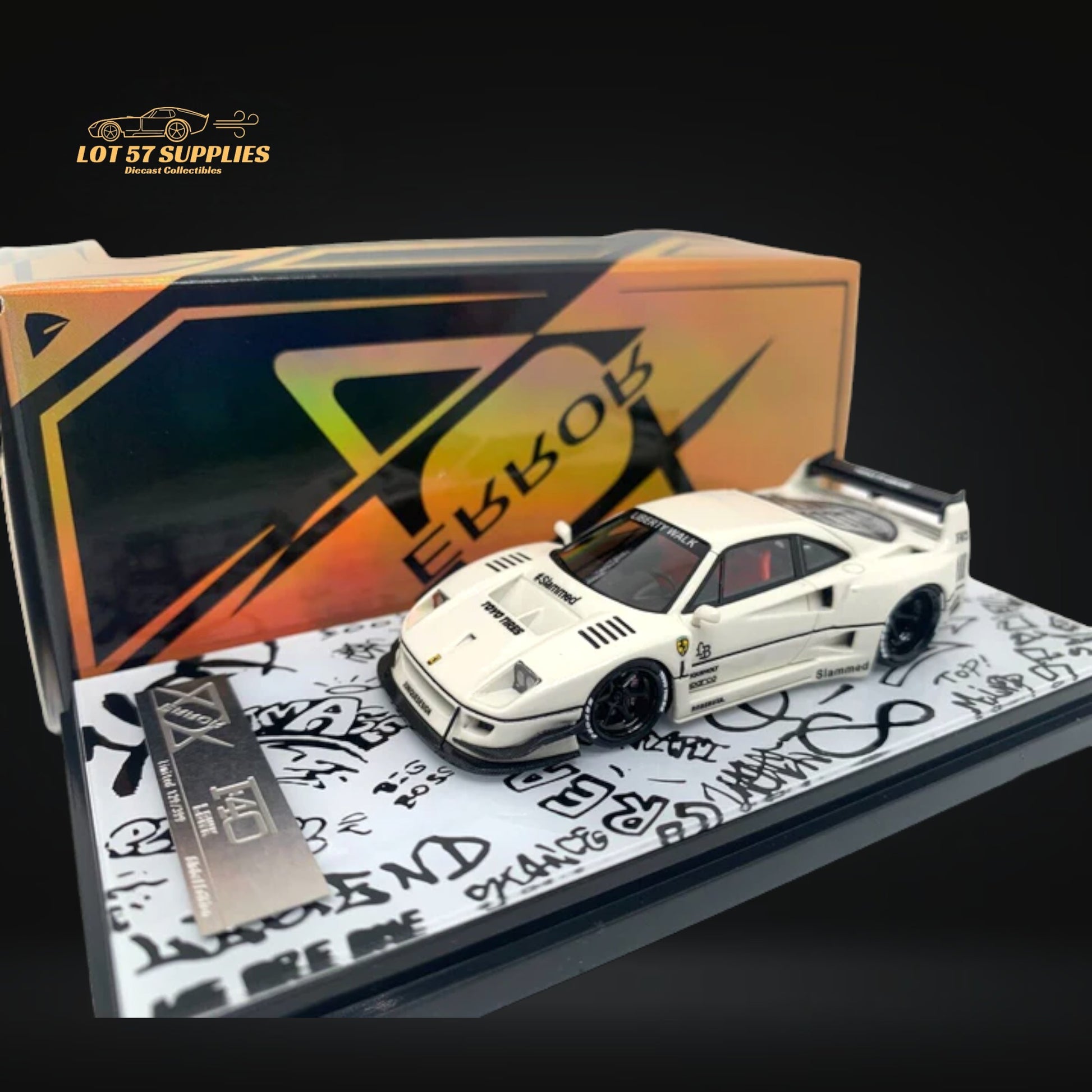 Error404 F40 LBWK White 1:64 Resin Limited to 399 PCS