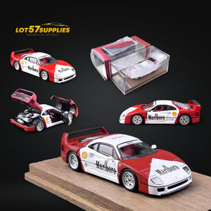 PGM F40 LM Marlb Red - White Livery Ordinary Base 1:64
