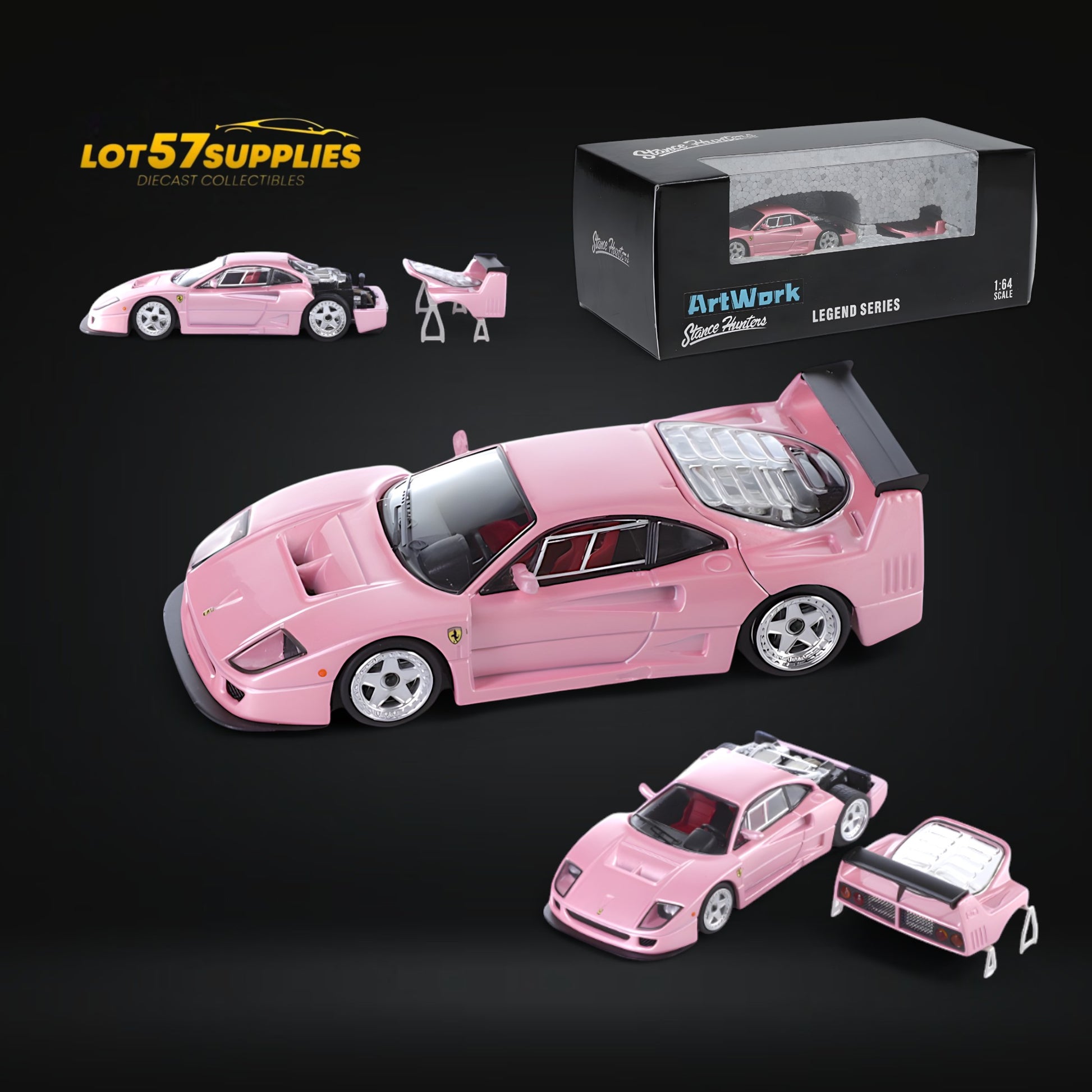 Stance Hunters F40 LM Pink Luxury Box 1:64