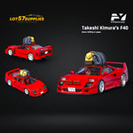 FindClassically F40 Takeshi Kimura's Snow Version in Rosso Red 1:64