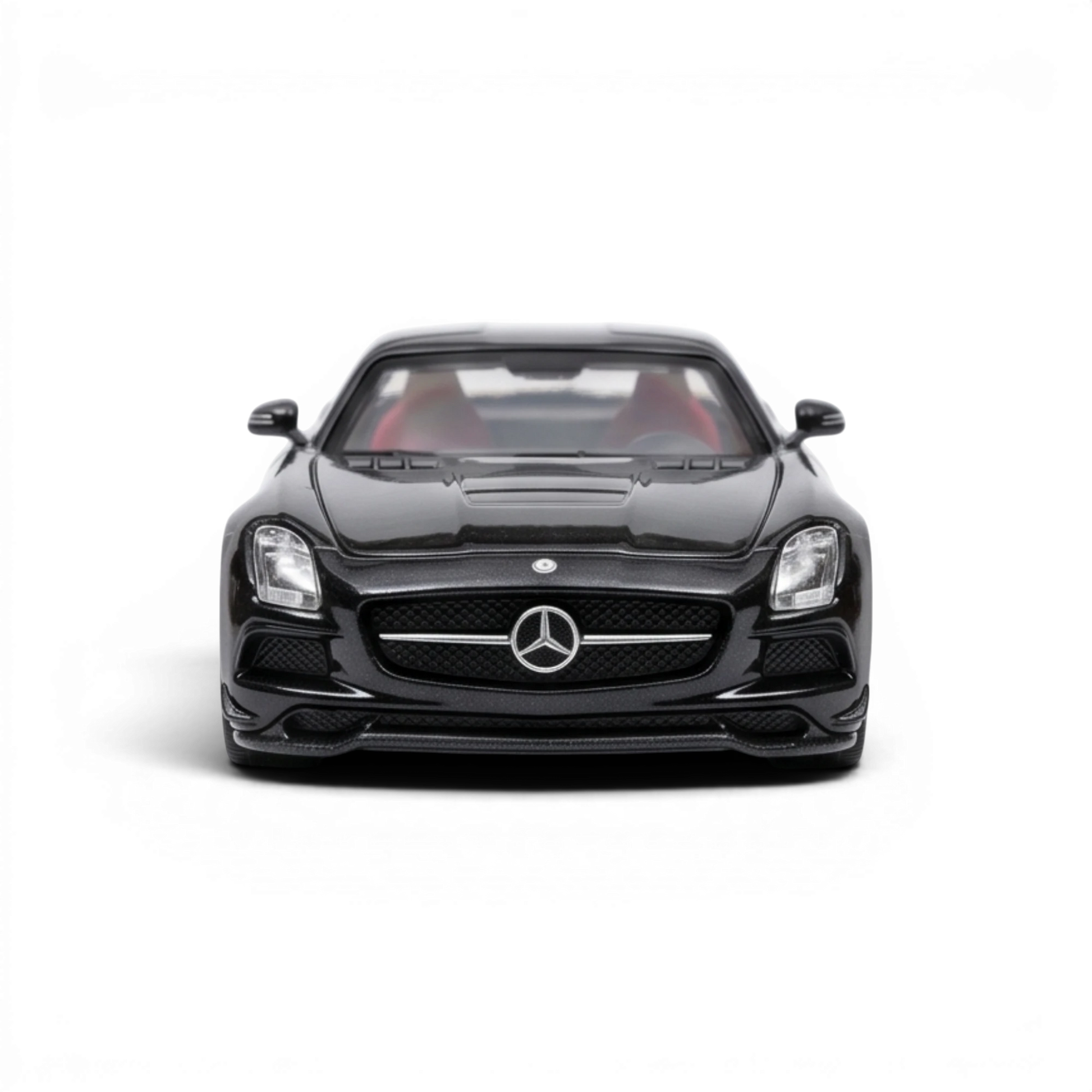 (Pre-Order) Fine Works64 Mercedes-Benz SLS AMG BS - Black 1:64 — angle 4