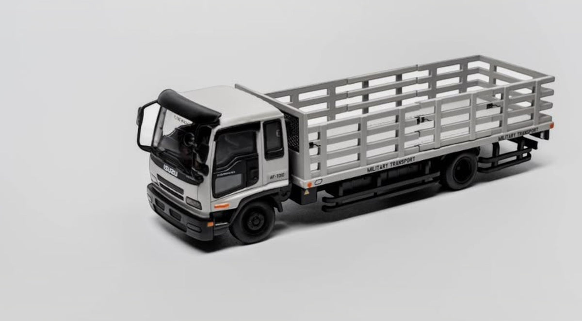 GCD Isuzu Forward Dropside Medium Duty Truck - Air Force Combat Grey (RHD) 1:64