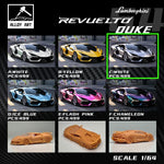 Alloy Art Lamborghini Revuelto Duke Modified Silver Gray 1:64 diecast, six-colour grid with Silver Gray highlighted