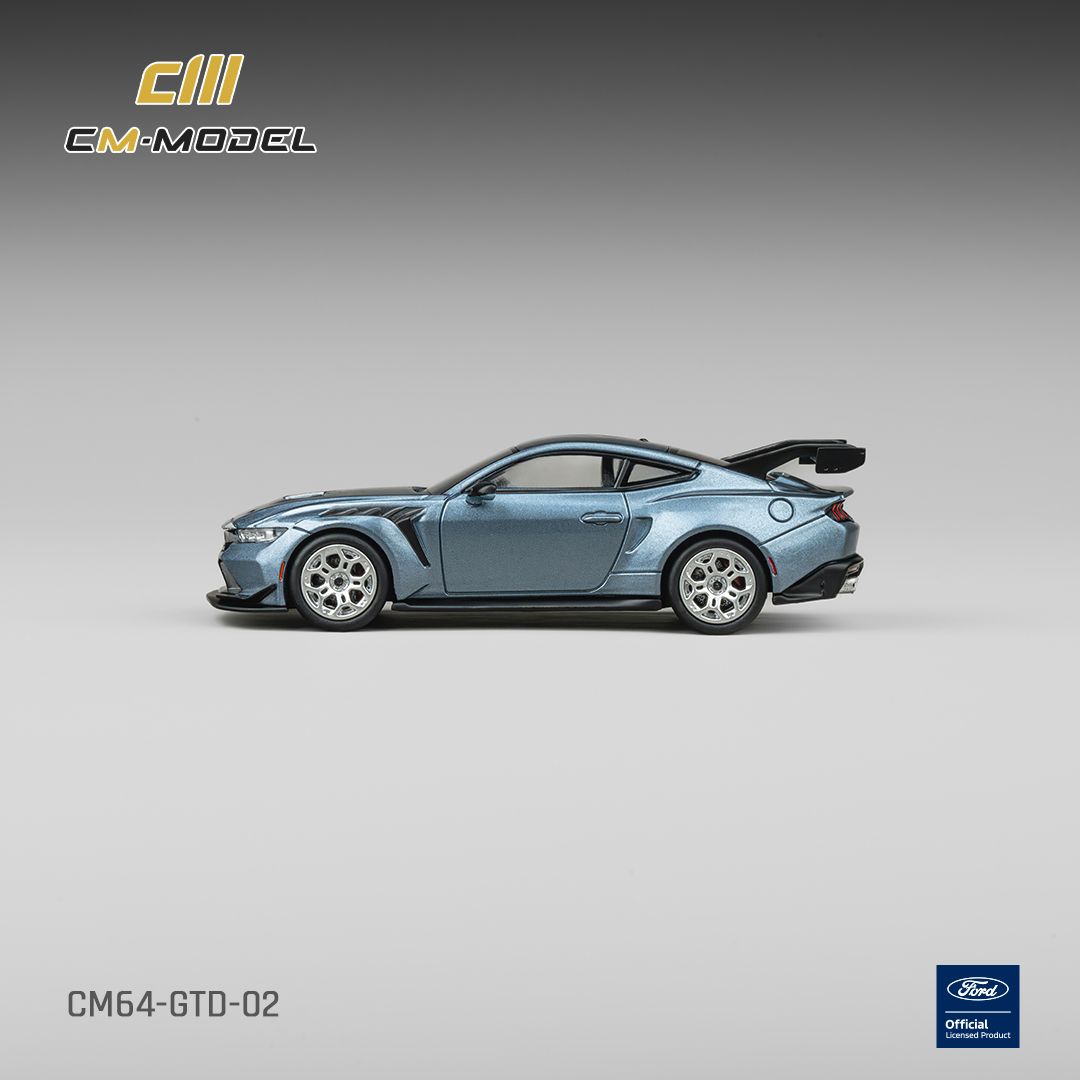 (Pre-Order) CM Model Ford Mustang GTD - Indulgent Blue 1:64