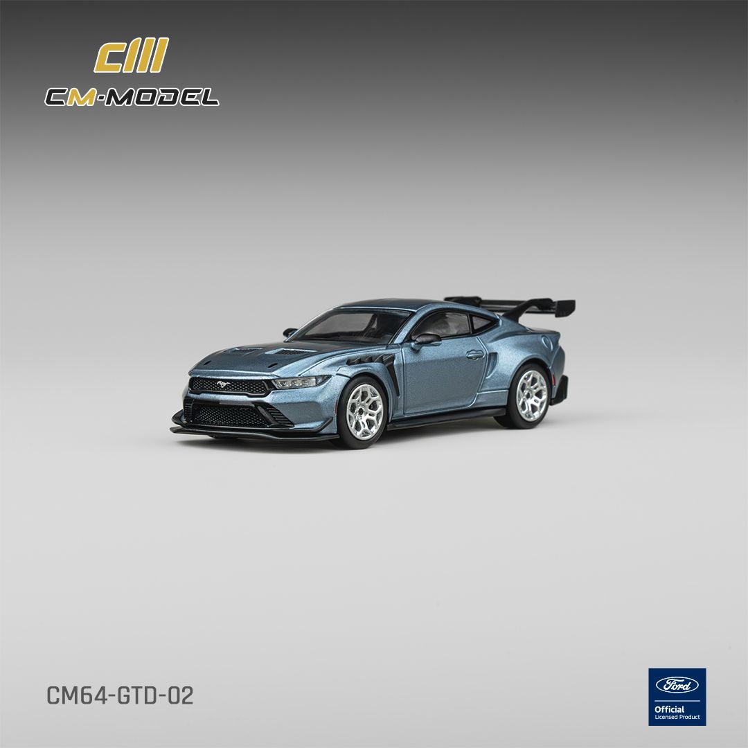 (Pre-Order) CM Model Ford Mustang GTD - Indulgent Blue 1:64