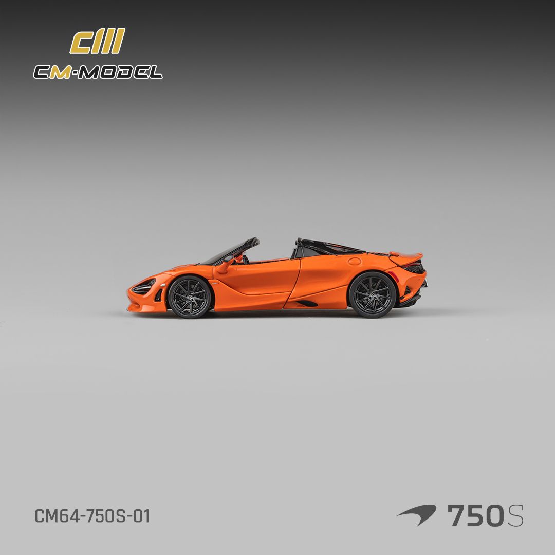 (Pre-Order) CM Model McLaren 750S Spider - Ember Orange 1:64