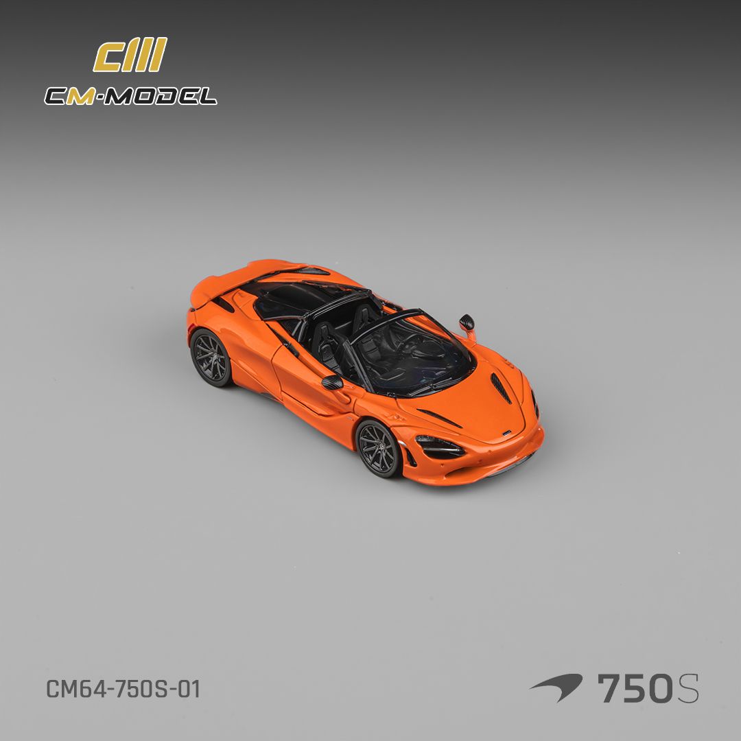 (Pre-Order) CM Model McLaren 750S Spider - Ember Orange 1:64