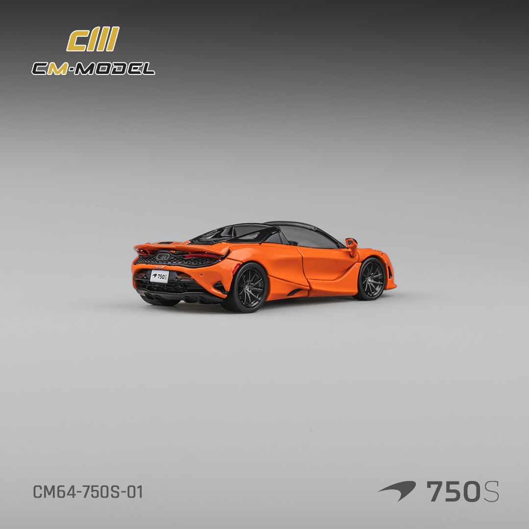 (Pre-Order) CM Model McLaren 750S Spider - Ember Orange 1:64