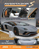 (Pre-Order) DD MODEL&TARDIS Lamborghini Aventador S Goodwood Festival of Speed 2017 - Gray (Ltd 149) 1:64