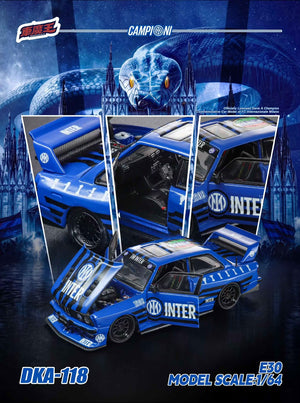 (Pre-Order) Demon King Auto E30 - Inter Milan's 21st Title Livery (Ltd 1000) 1:64