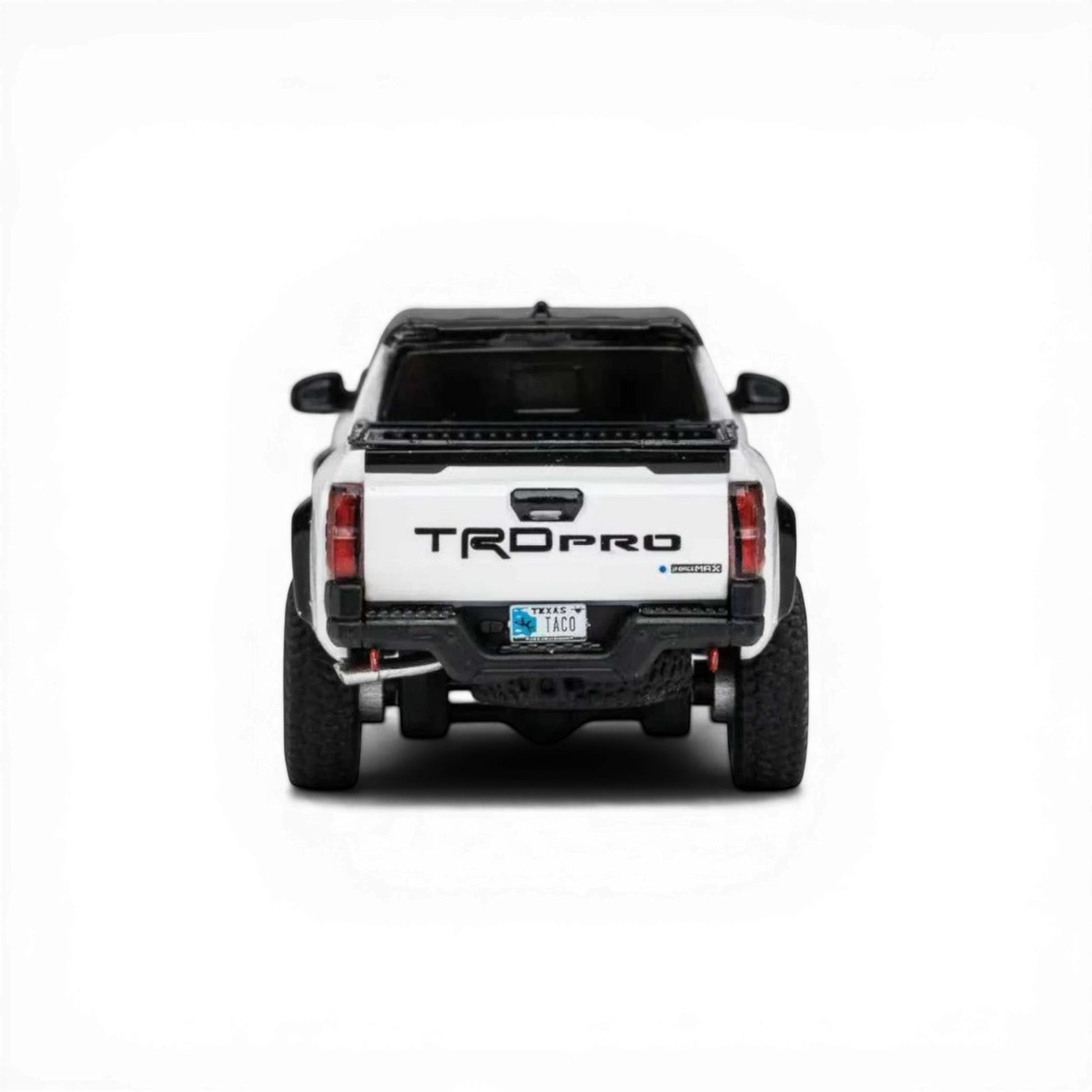 DiecastTalk x GCD Toyota Tacoma TRD PRO (4th Gen) Ice Cap White LHD 1:64