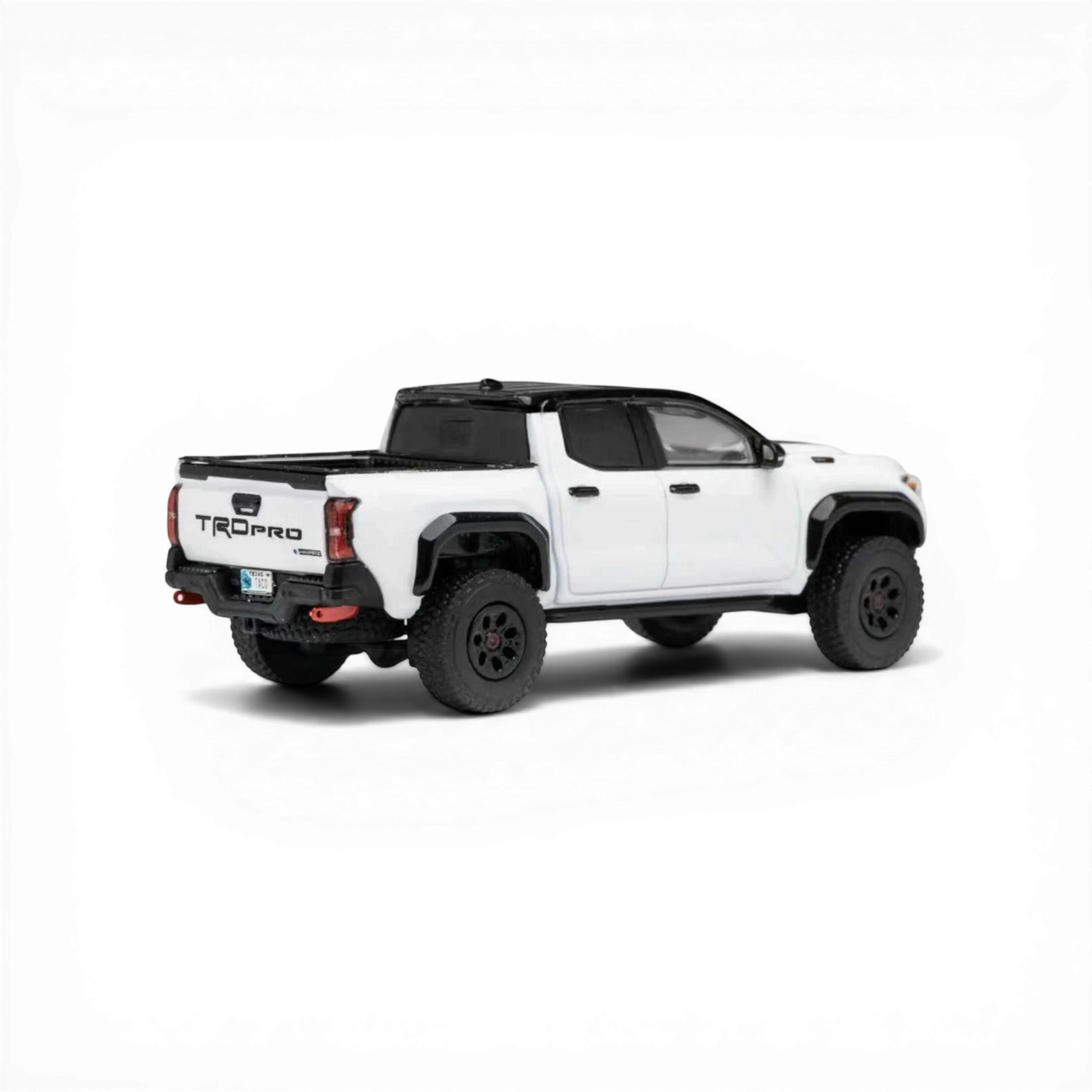 DiecastTalk x GCD Toyota Tacoma TRD PRO (4th Gen) Ice Cap White LHD 1:64