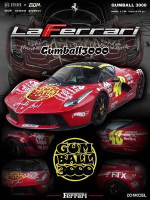 (Pre-Order) DMH*EDM GUMBALL3000 - LaFerrari, Standard Red (Ltd 99) 1:64
