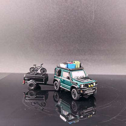 (Pre-Order) Fine Works64 Modified Suzuki Jimny Model - Emerald Metallic Green (Ltd 999) 1:64