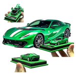 (Pre-Order) GLAMCRAFT 812C Full-Open Diecast - Metallic Green 1:64
