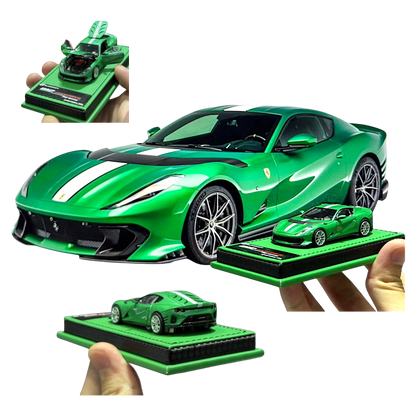 (Pre-Order) GLAMCRAFT 812C Full-Open Diecast - Metallic Green 1:64