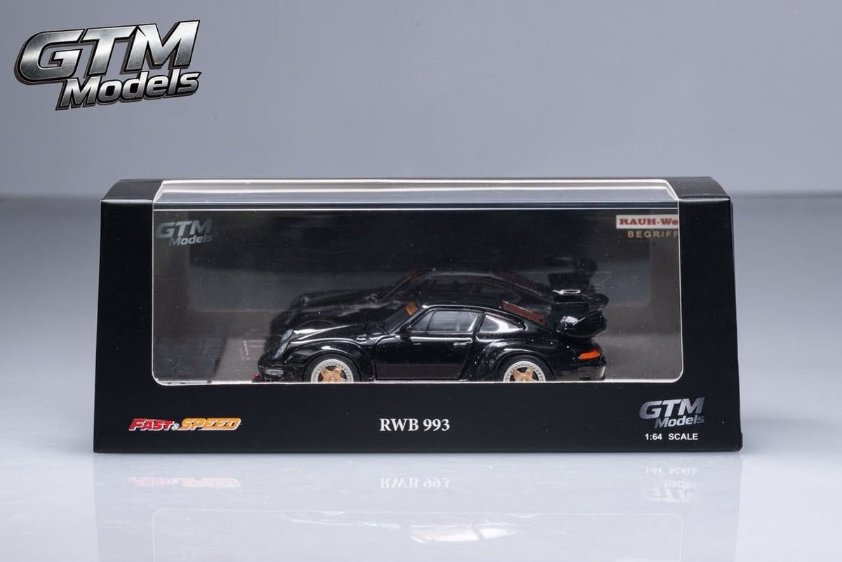 GTM Models RWB 993 black in its window display box