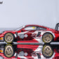 Side profile of the #912 Chinese Dragon 911 GT3 R with dragon art along the doors