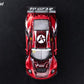 Top-down view of the #912 Chinese Dragon 911 GT3 R showing the hood graphic
