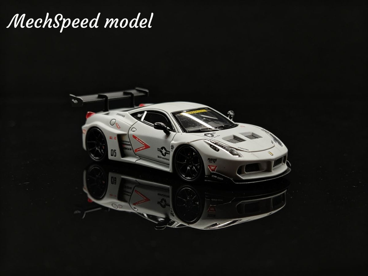 (Pre-Order) Mechspeed 458 GT Rear Wing Modification Resin Model - Air Force Gray Livery (Ltd 299) 1:64