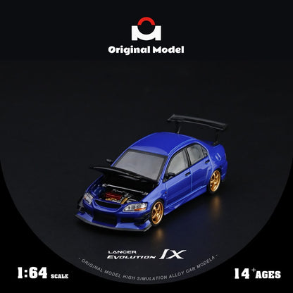 (Pre-Order) Original Model Mitsubishi EVO 9th Generation - Dark Blue 1:64