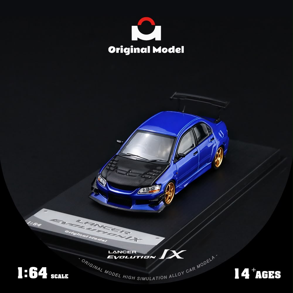 (Pre-Order) Original Model Mitsubishi EVO 9th Generation - Dark Blue 1:64