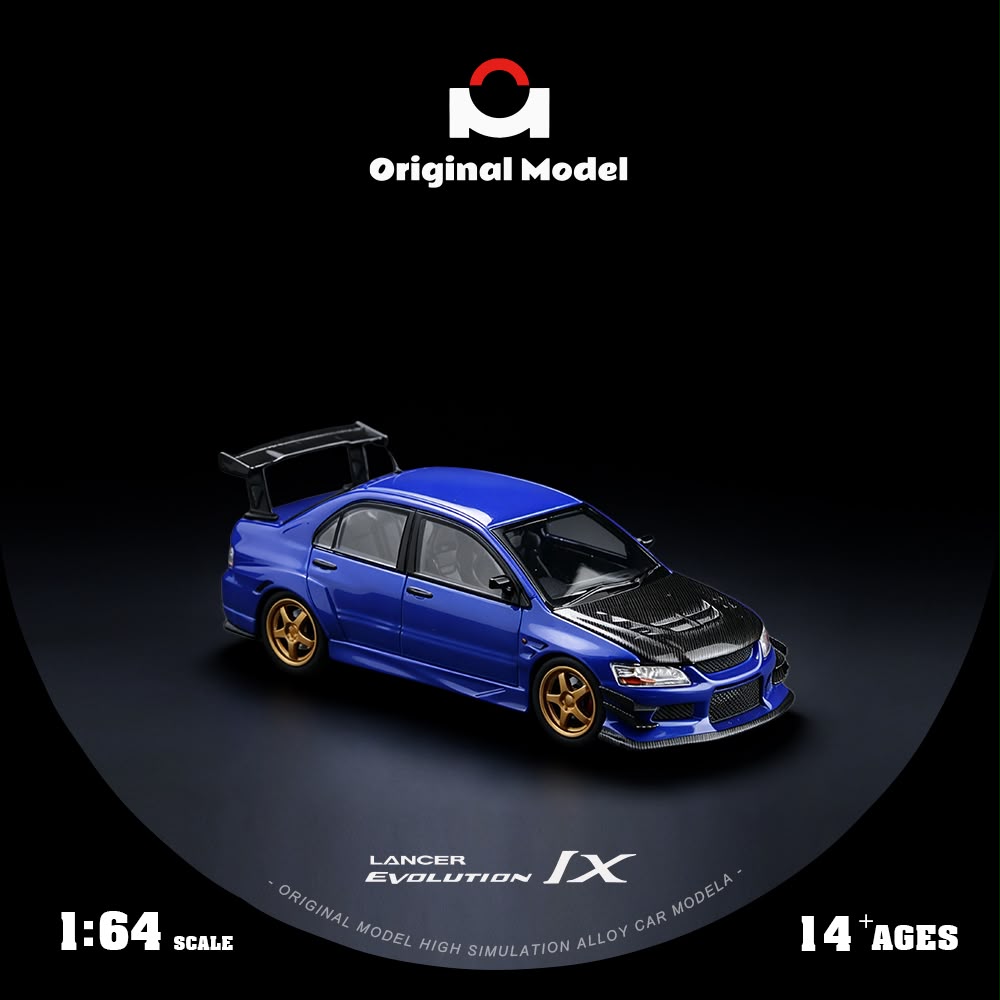 (Pre-Order) Original Model Mitsubishi EVO 9th Generation - Dark Blue 1:64