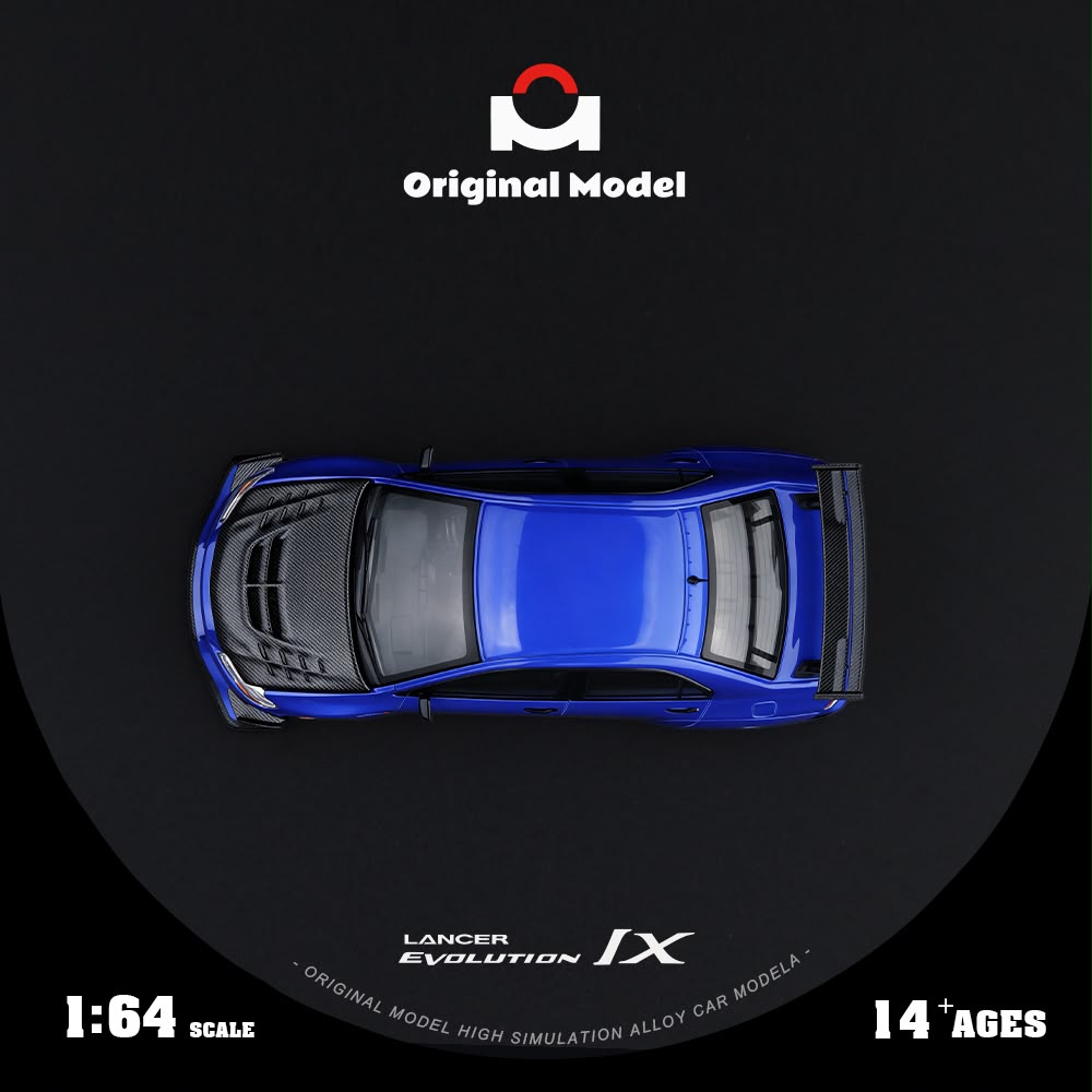 (Pre-Order) Original Model Mitsubishi EVO 9th Generation - Dark Blue 1:64
