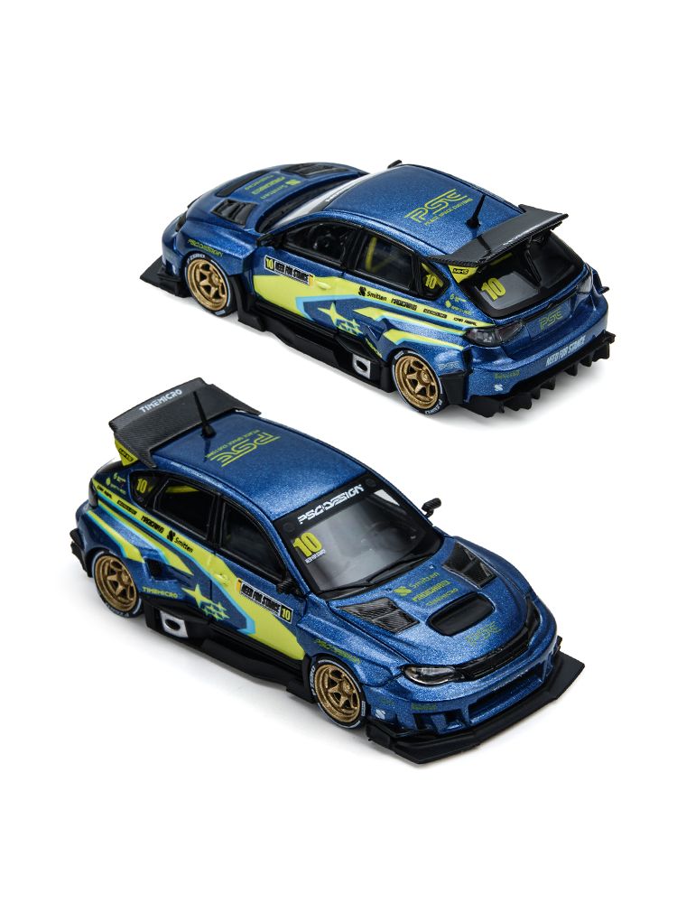 (Pre-Order) TimeMicro × PSC DESIGN R34 "SMILODON" × IMPREZA "RAIDER" - Blue/Yellow 1:64