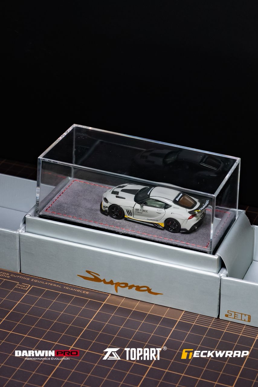 (Pre-Order) TopArt Model Toyota Supra A90 DarwinPRO Widebody - HEC Special Edition Tactical Gray (Ltd 2000) 1:64