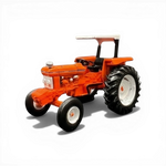 Lot57Supplies Diecast Shop 1989 Ford 6610 tractor, 1:64 scale, orange diecast with white roof and black tires.