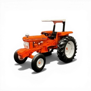 Lot57Supplies Diecast Shop 1989 Ford 6610 tractor, 1:64 scale, orange diecast with white roof and black tires.
