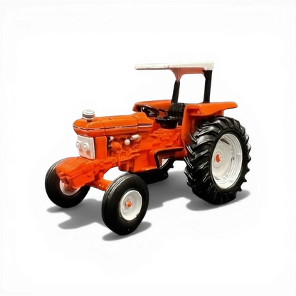 Lot57Supplies Diecast Shop 1989 Ford 6610 tractor, 1:64 scale, orange diecast with white roof and black tires.