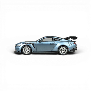 Lot57Supplies Diecast Shop CM Model Ford Mustang GTD 1:64 scale diecast model in indulgent blue with large rear spoiler.