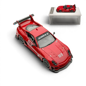 Lot57Supplies Diecast Shop 1:64 scale red Ferrari 599XX EVO model car with black accents and racing number 83.