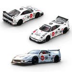 Lot57Supplies Diecast Shop: White 1:64 scale INNO64 LBWK Ferrari F40 Collet diecast model with Liberty Walk Kato Design body kit and red interior.