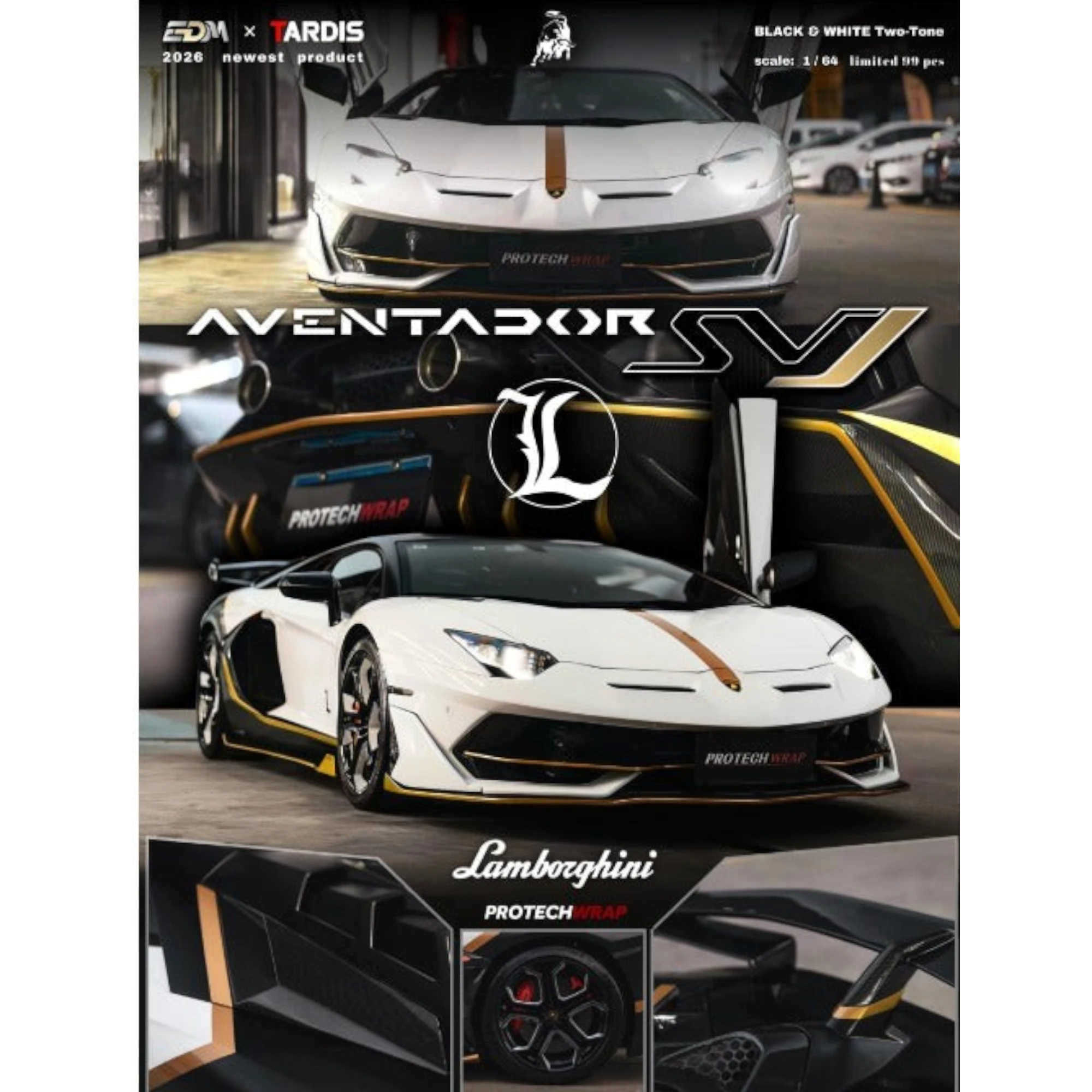 Lamborghini Aventador SVJ 1:64 Resin — TARDIS x EDM | LOT57